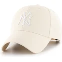 cappellino-curvo-beige-snapback-mvp-natural-dei-new-york-yankees-mlb-di-47-brand