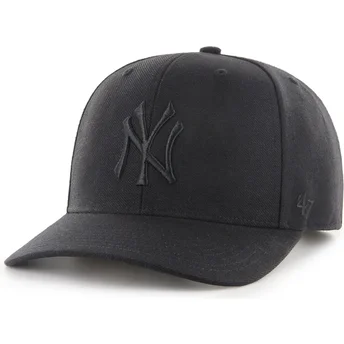 Sort curved snapback kasket med sort MVP DP Cold Zone logo fra New York Yankees MLB af 47 Brand