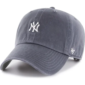 Justerbar marineblå buet kasket Clean Up Base Runner Vintage fra New York Yankees MLB fra 47 Brand
