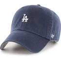 cappellino-curvo-blu-marino-regolabile-clean-up-base-runner-dei-los-angeles-dodgers-mlb-di-47-brand