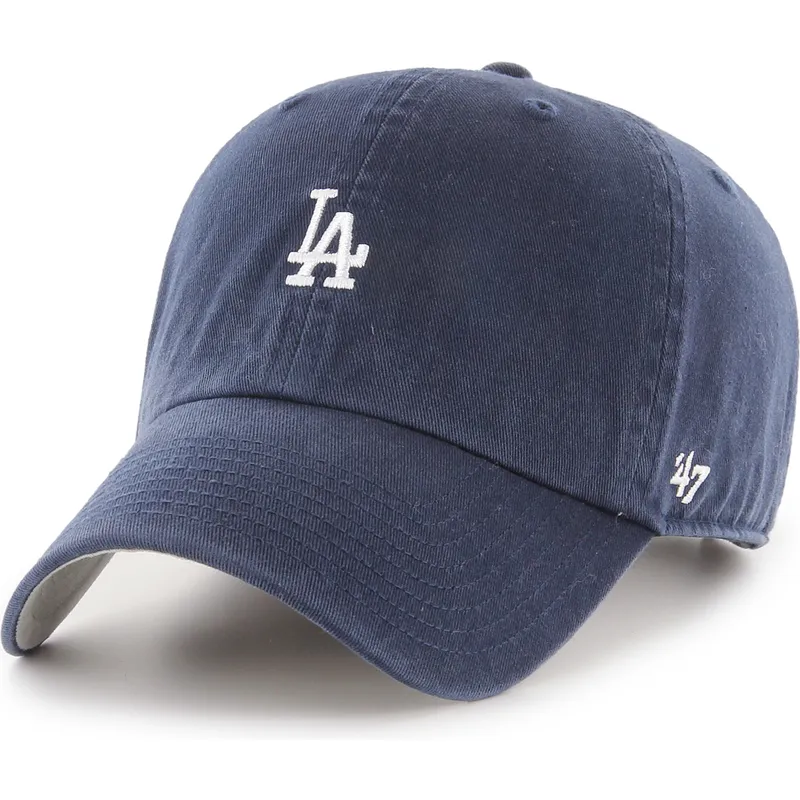 gorra-curva-azul-marino-ajustable-clean-up-base-runner-de-los-angeles-dodgers-mlb-de-47-brand