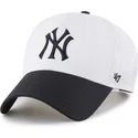 cappellino-curvo-bianco-e-nero-snapback-mvp-brrr-two-tone-di-new-york-yankees-mlb-di-47-brand