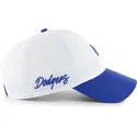 hvid-og-bla-justerbar-kurvet-kasket-clean-up-vista-mini-two-tone-fra-los-angeles-dodgers-mlb-fra-47-brand