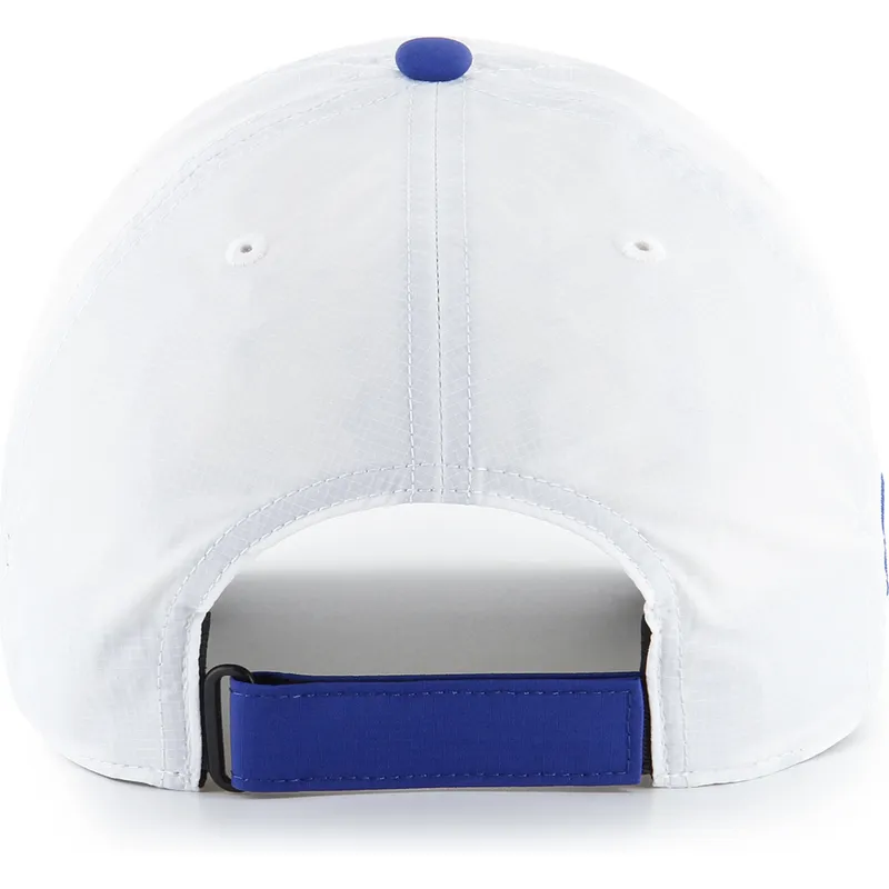 hvid-og-bla-justerbar-kurvet-kasket-clean-up-vista-mini-two-tone-fra-los-angeles-dodgers-mlb-fra-47-brand