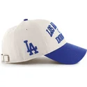 buet-beige-og-bla-justerbar-kasket-mvp-broke-line-fra-los-angeles-dodgers-mlb-fra-47-brand