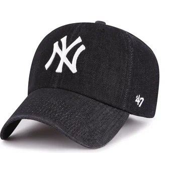 Sort justerbar curved kasket Clean Up Lennon fra New York Yankees MLB af 47 Brand