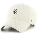 cappellino-curvo-beige-regolabile-clean-up-cord-base-runner-dei-new-york-yankees-mlb-di-47-brand