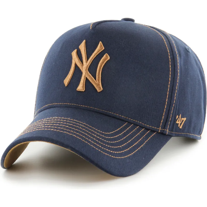 marineblaue-und-braune-verstellbare-gebogene-kappe-mvp-dt-contrast-stitch-der-new-york-yankees-mlb-von-47-brand