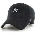 sort-justerbar-curved-kasket-clean-up-cord-base-runner-fra-new-york-yankees-mlb-fra-47-brand