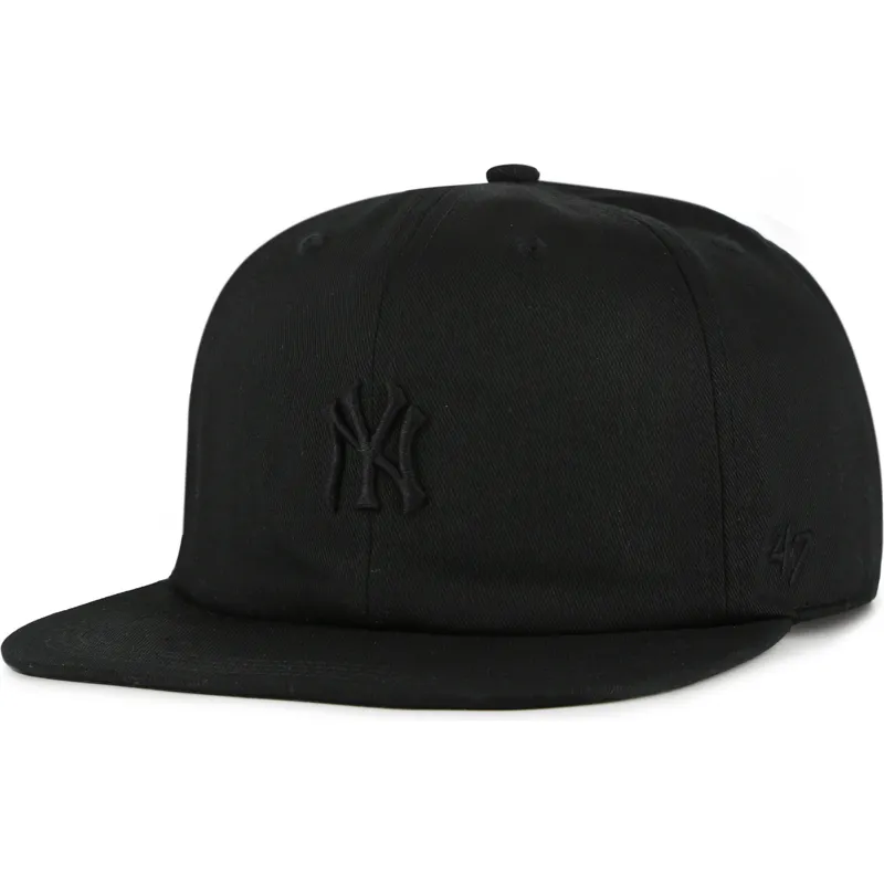 czarna-plaska-czapka-snapback-z-czarnym-logo-captain-rl-contemporary-new-york-yankees-mlb-od-47-brand