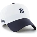 biala-i-granatowa-regulowana-czapka-z-zakrzywionym-daszkiem-clean-up-vista-mini-two-tone-new-york-yankees-mlb-od-47-brand