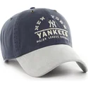 granatowo-szara-regulowana-czapka-z-daszkiem-clean-up-windham-suede-vintage-new-york-yankees-mlb-od-47-brand