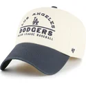 bezowa-i-granatowa-regulowana-czapka-z-zakrzywionym-daszkiem-clean-up-windham-los-angeles-dodgers-mlb-od-47-brand