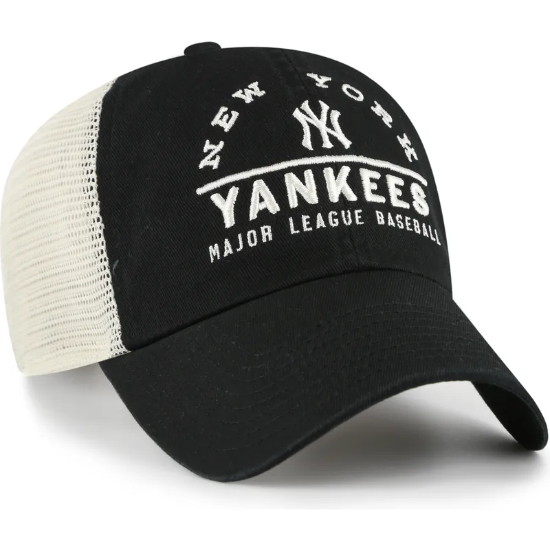 trucker-kasket-sort-clean-up-windham-mesh-fra-new-york-yankees-mlb-fra-47-brand
