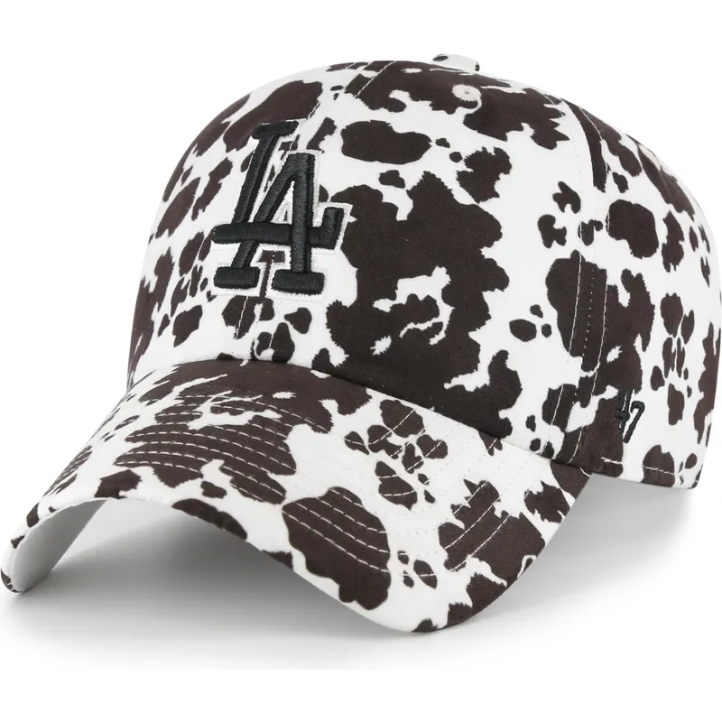 cappellino-curvo-bianco-regolabile-clean-up-bessie-dei-los-angeles-dodgers-mlb-di-47-brand