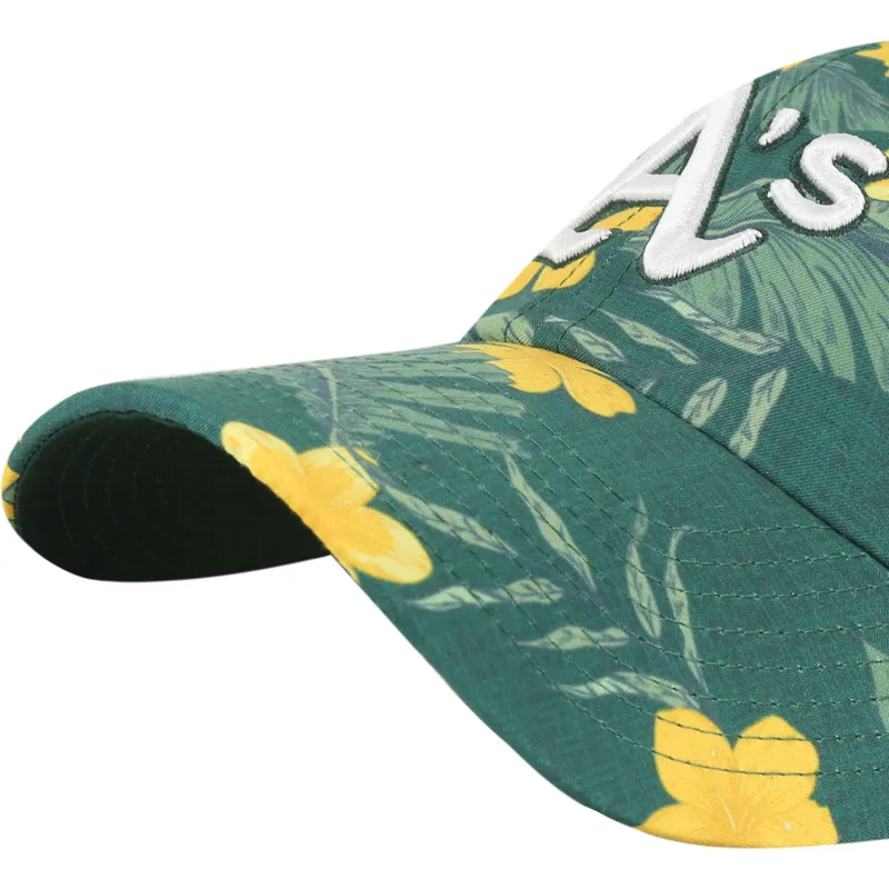 zielona-regulowana-czapka-z-zakrzywionym-daszkiem-clean-up-beach-side-oakland-athletics-mlb-od-47-brand