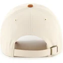 buet-kasket-beige-og-brun-justerbar-clean-up-mini-script-suede-visor-fra-new-york-yankees-mlb-fra-47-brand