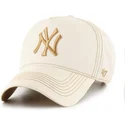bezowa-regulowana-czapka-z-daszkiem-mvp-dt-contrast-stitch-new-york-yankees-mlb-od-47-brand