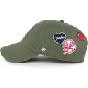 gron-justerbar-curved-kasket-clean-up-badges-fra-new-york-yankees-mlb-fra-47-brand