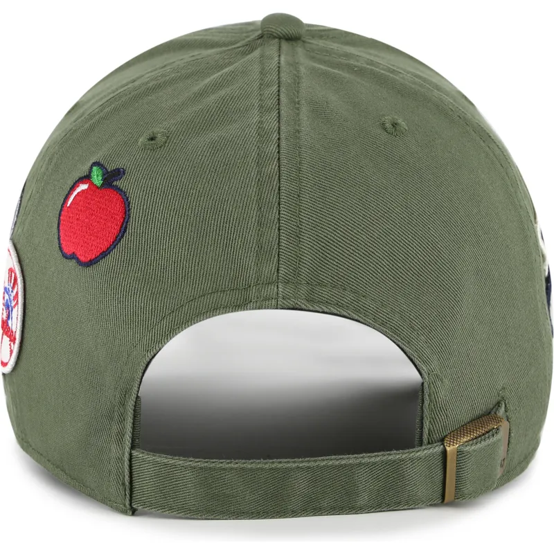 cappellino-curvo-verde-regolabile-clean-up-badges-dei-new-york-yankees-mlb-di-47-brand