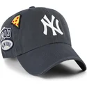 casquette-courbee-bleue-marine-ajustable-clean-up-badges-vintage-new-york-yankees-mlb-47-brand
