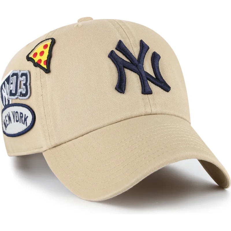 bojd-khaki-justerbar-keps-clean-up-badges-new-york-yankees-mlb-av-47-brand