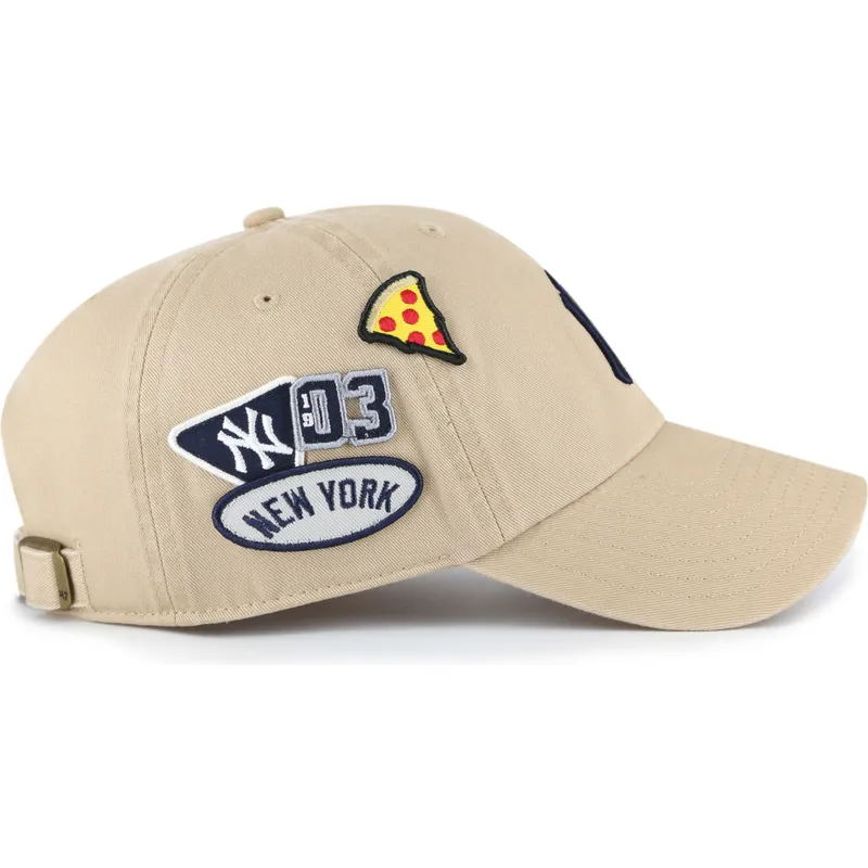 buet-khaki-justerbar-kasket-clean-up-badges-fra-new-york-yankees-mlb-fra-47-brand