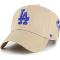 khaki-justerbar-curved-kasket-clean-up-badges-fra-los-angeles-dodgers-mlb-fra-47-brand