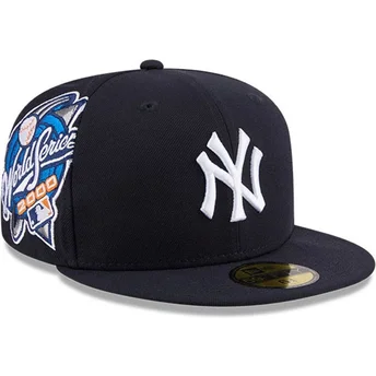Casquette plate bleue marine ajustée 59FIFTY Hidden Hit New York Yankees MLB New Era