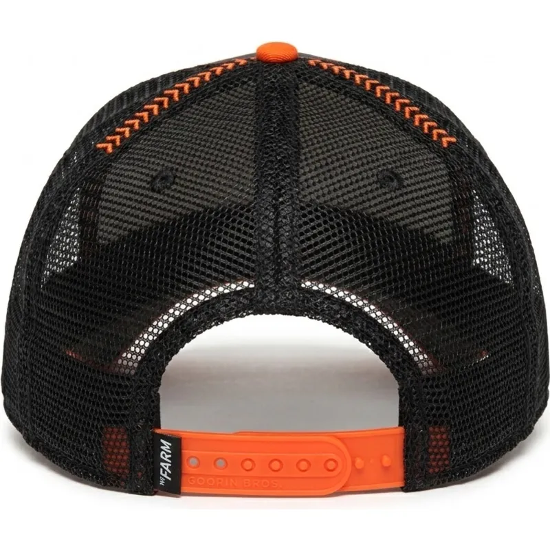 trucker-kasket-sort-og-orange-ulv-solo-wolf-fab-farm-fra-goorin-bros