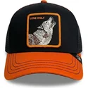 cappellino-trucker-nero-e-arancione-lupo-solo-wolf-fab-farm-di-goorin-bros