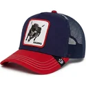 casquette-trucker-bleue-marine-et-rouge-bull-raging-bull-fab-farm-goorin-bros