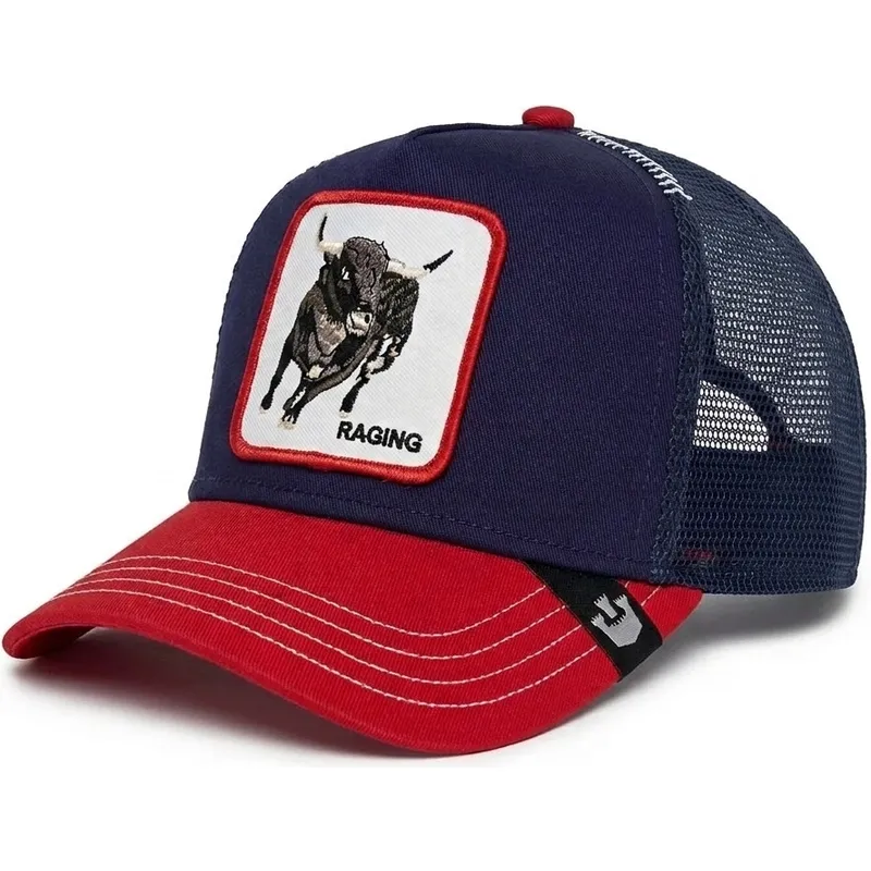 gorra-trucker-azul-marino-y-roja-toro-raging-bull-fab-farm-de-goorin-bros