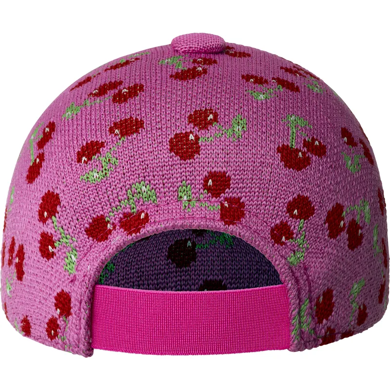 casquette-courbee-rose-ajustable-cherry-spacecap-kangol