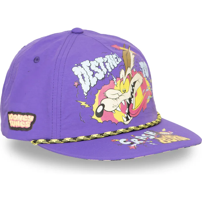 violet-flat-snapback-kasket-coyote-loo13-dtcb-looney-tunes-fra-capslab