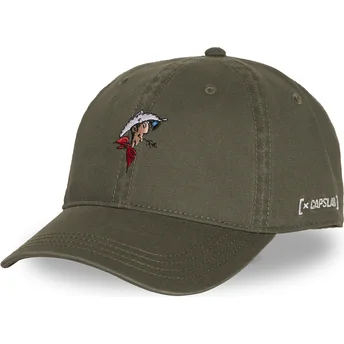 Gorra curva verde ajustable Lucky Luke LCK3 HEAB de Capslab