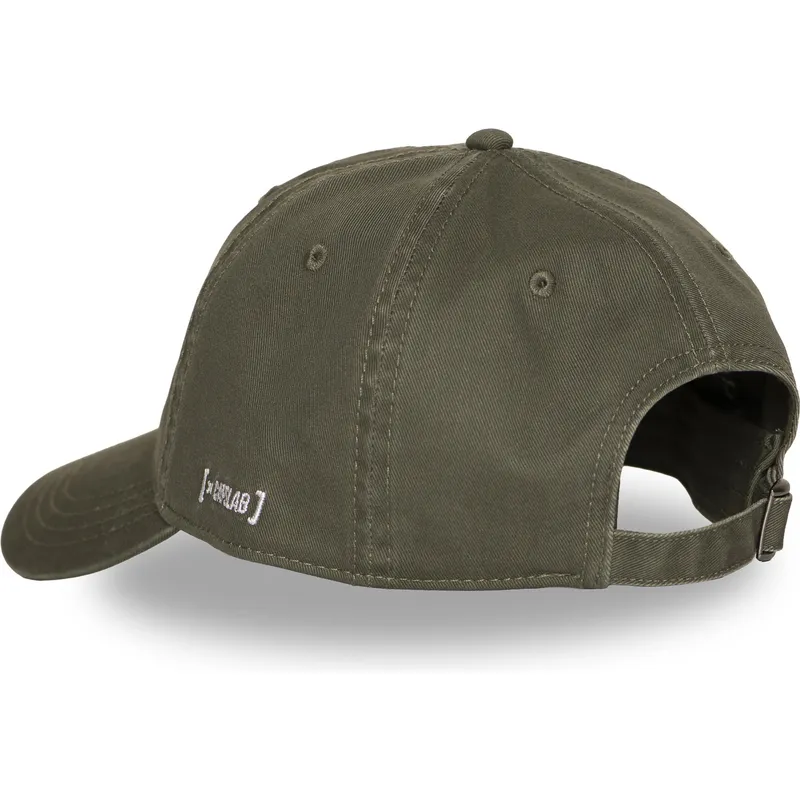 capslab-curved-brim-lucky-luke-lck3-heab-green-adjustable-cap