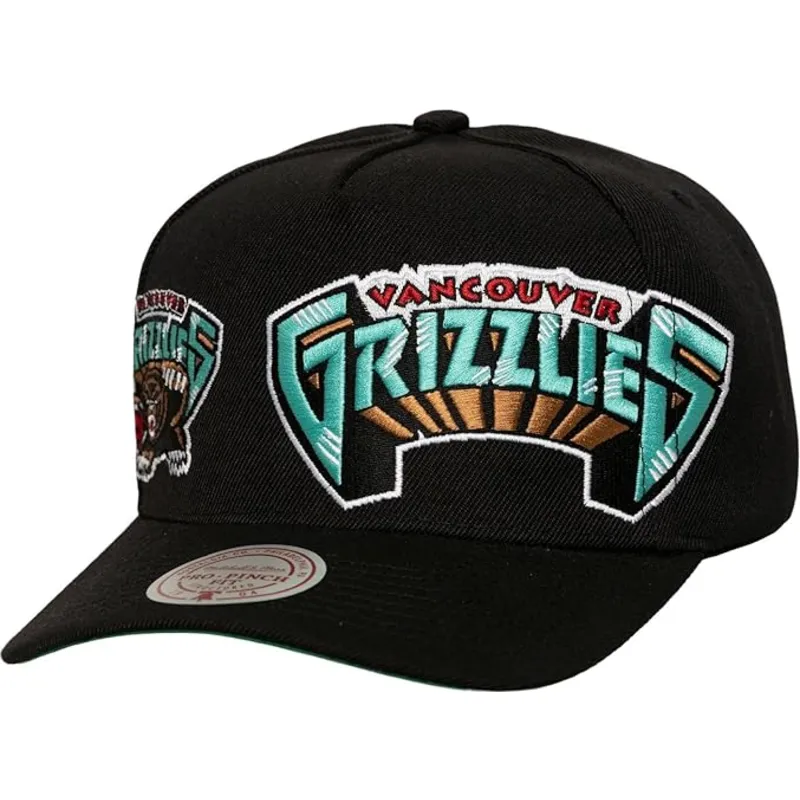 gorra-curva-negra-snapback-busted-pro-de-vancouver-grizzlies-nba-de-mitchell-ness