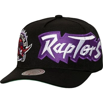 Gorra curva negra snapback Busted Pro de Toronto Raptors NBA de Mitchell & Ness