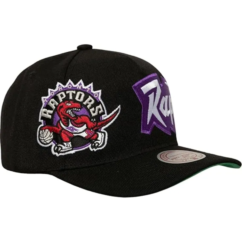 mitchell-ness-curved-brim-busted-pro-toronto-raptors-nba-black-snapback-cap
