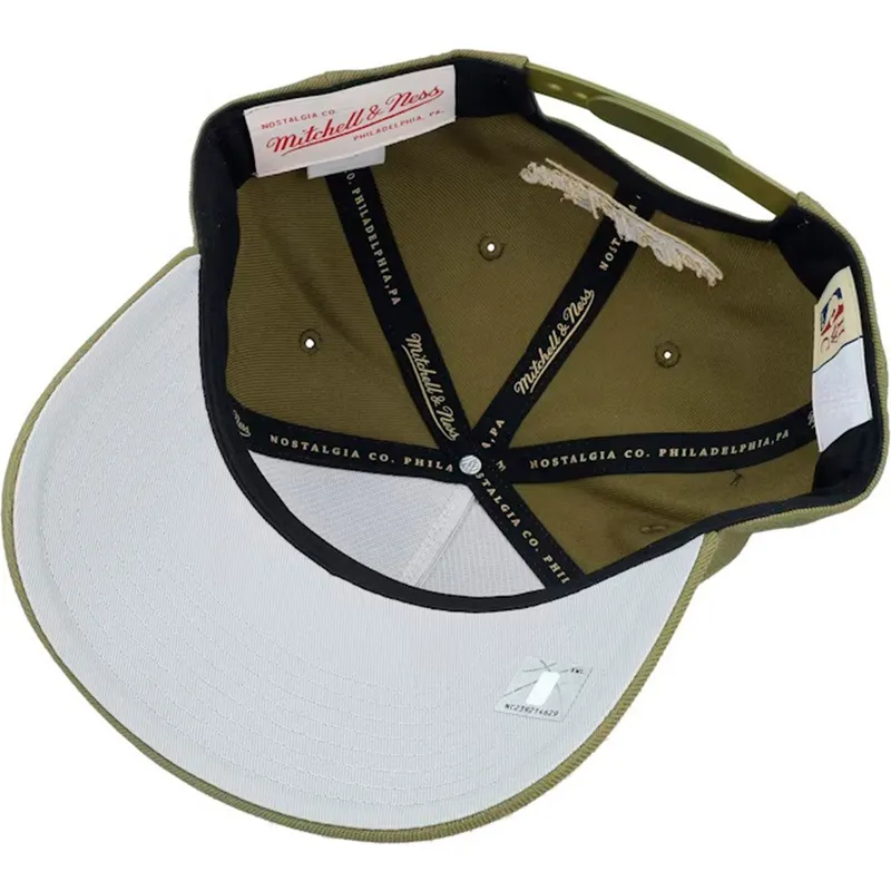 mitchell-ness-curved-brim-fashion-basic-pro-toronto-raptors-nba-green-snapback-cap