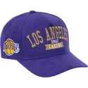 cappellino-curvo-viola-snapback-shady-suede-pro-dei-los-angeles-lakers-nba-di-mitchell-ness