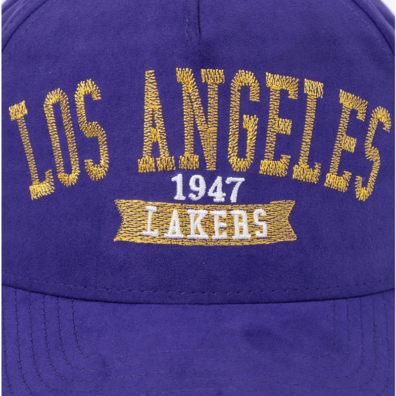 cappellino-curvo-viola-snapback-shady-suede-pro-dei-los-angeles-lakers-nba-di-mitchell-ness