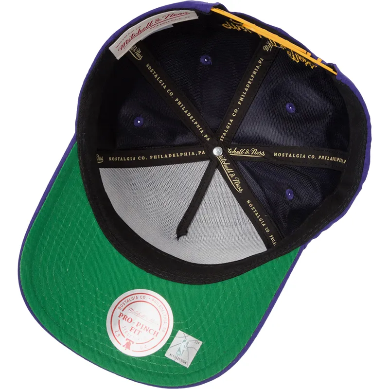 fioletowa-czapka-z-daszkiem-snapback-shady-suede-pro-los-angeles-lakers-nba-od-mitchell-ness