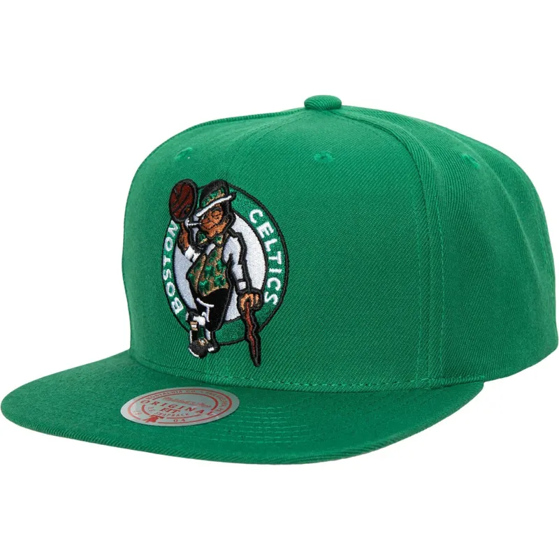 casquette-plate-verte-snapback-team-ground-20-boston-celtics-nba-mitchell-ness