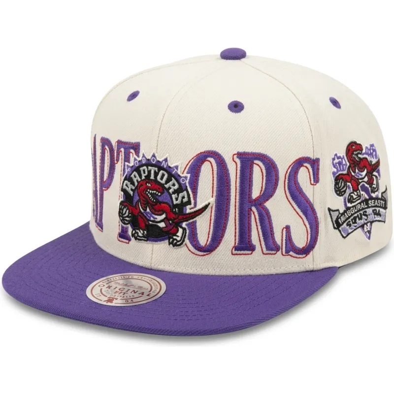violette-und-beige-across-the-board-flat-cap-snapback-der-toronto-raptors-nba-von-mitchell-ness