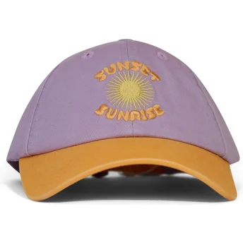 Gorra curva violeta y naranja ajustable Sunset Sunrise de Pica Pica