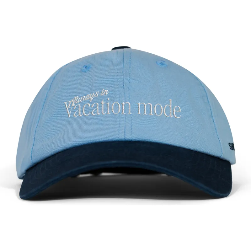 blaue-und-marineblaue-verstellbare-curved-cap-vacation-mode-von-pica-pica