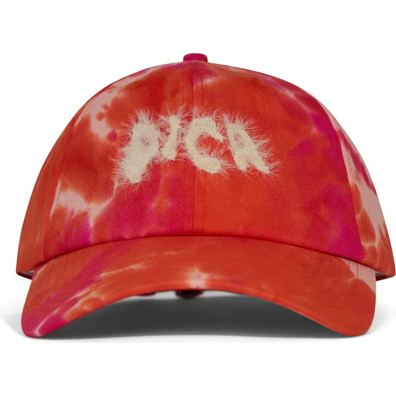 pica-pica-curved-brim-pica-hairy-batik-pink-adjustable-cap