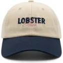 bezowa-i-granatowa-regulowana-czapka-z-daszkiem-lobster-slut-od-pica-pica